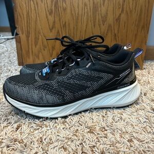 Skechers Black and Gray Running Shoes